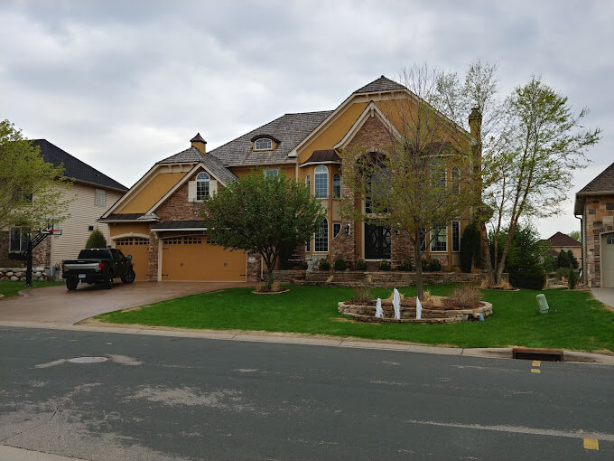 McCABE PAINTING Exterior Home Orange-Brown Paint Job